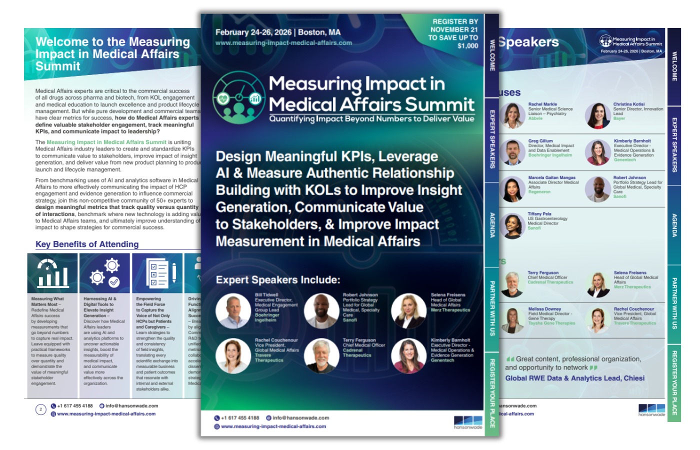 Measuring Impact in Medical Affairs Summit Brochure Cover